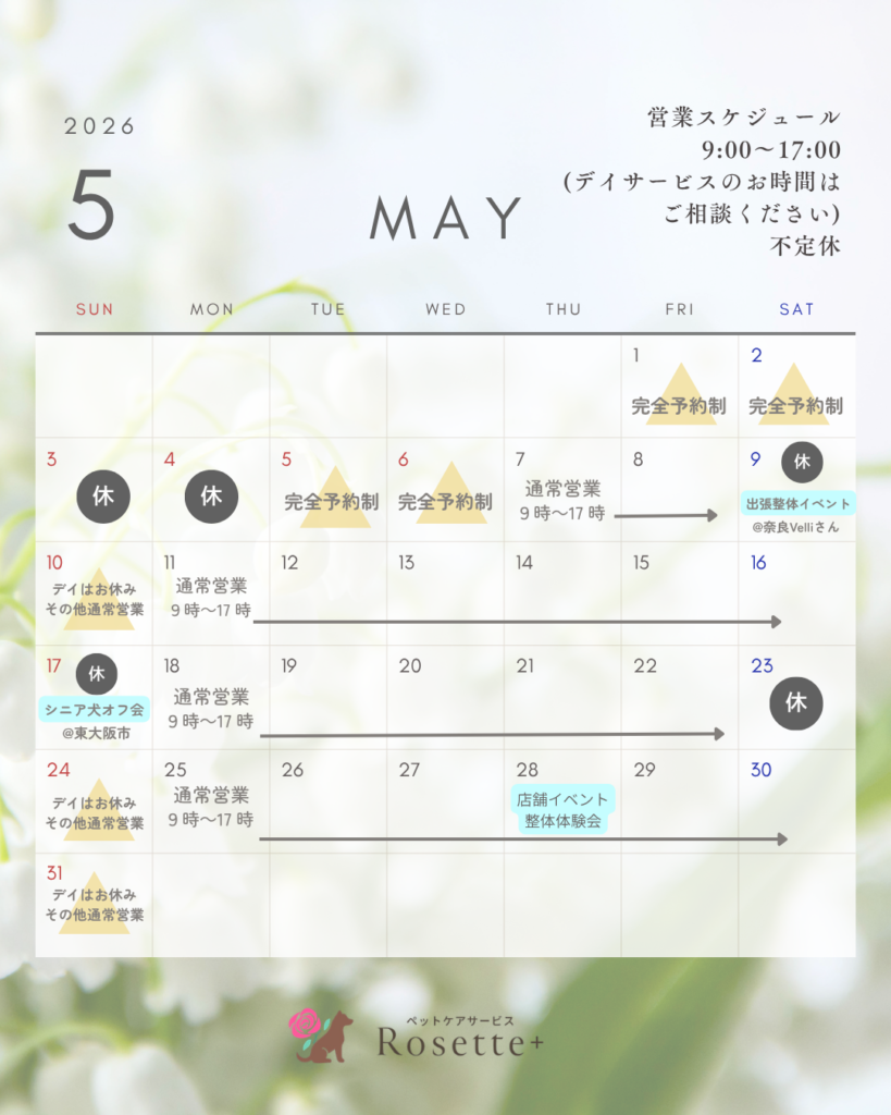 ＼５月の営業時間のご案内です😊／